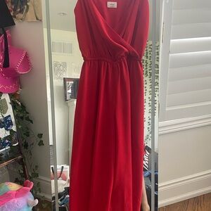 WILFRED: Elegant Red Jumpsuit